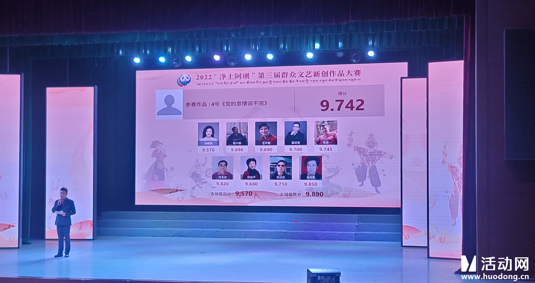 2022“净土阿坝”第三届群众文艺新创作品大赛评委评分系统
